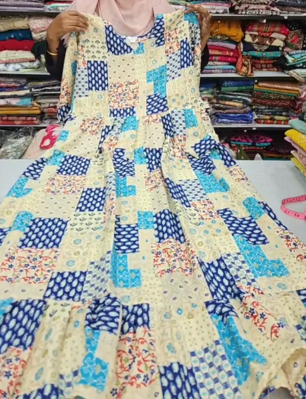 Mix Rayon Long Maxi Gown | MG171